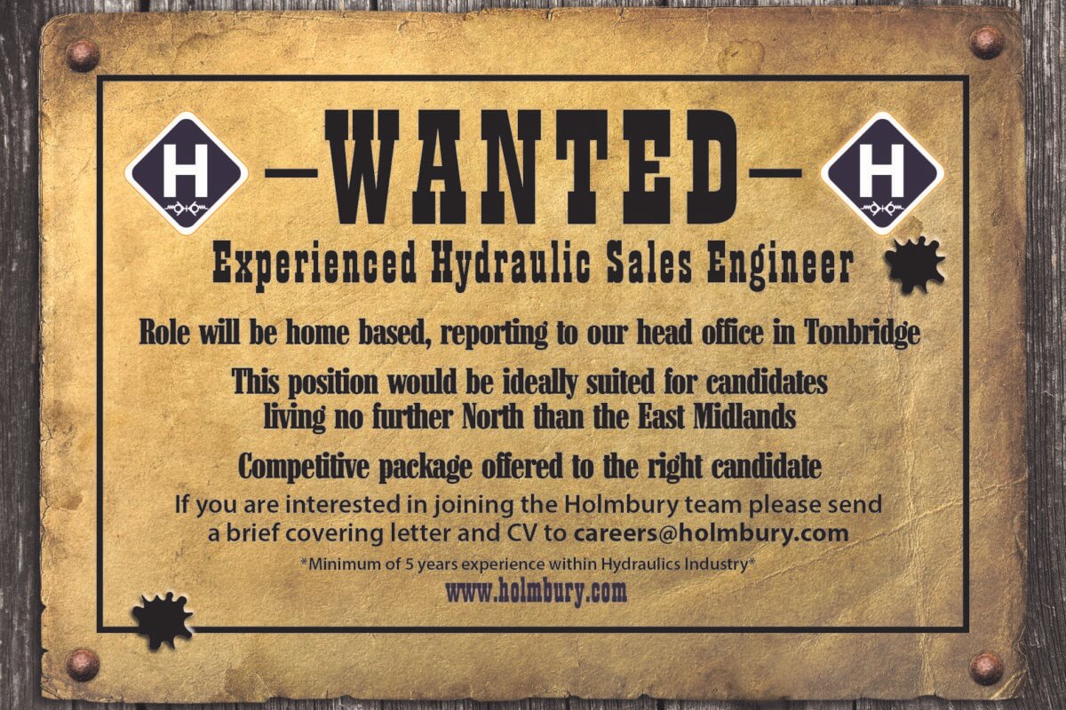 Wanted - Experienced Hydraulic Sales Engineer