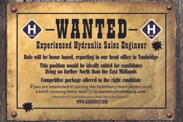 Wanted - Experienced Hydraulic Sales Engineer