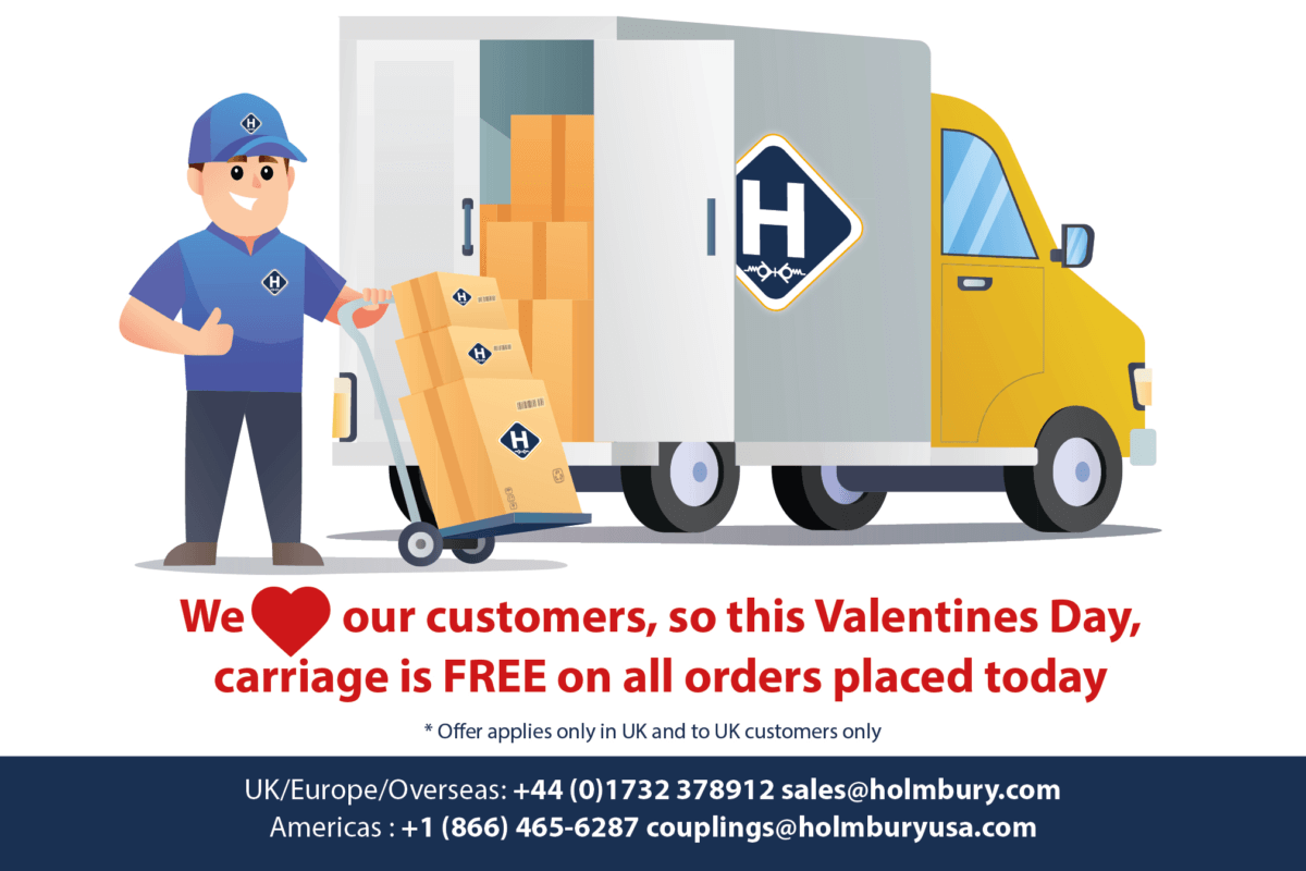 We love our customers, so this Valentines Day, carriage is free on all orders placed today.