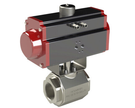 Two-way high-pressure ball valves