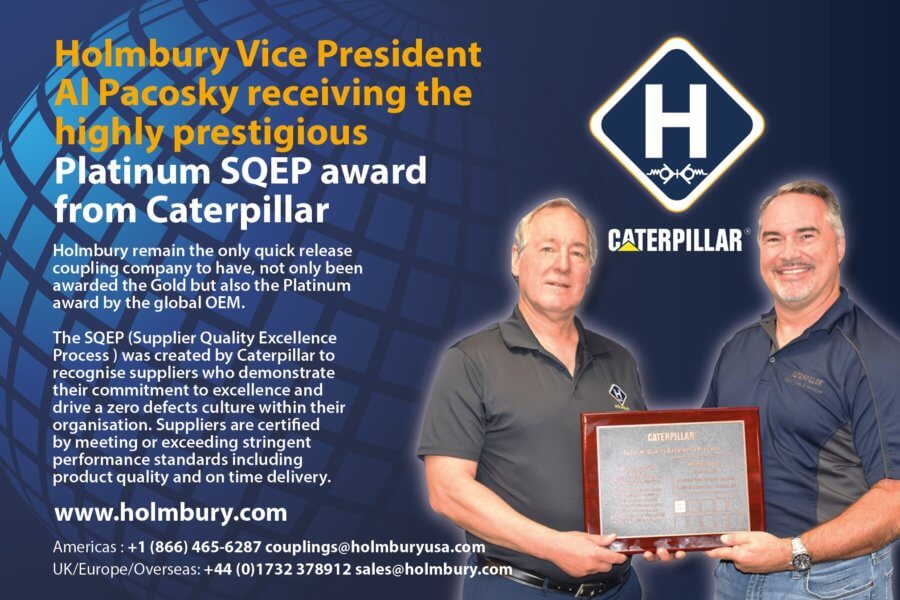 Caterpillar SQEP Platinum awarded to Holmbury