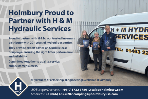 Holmbury are Proud to Partner with H&M Hydraulic Services!