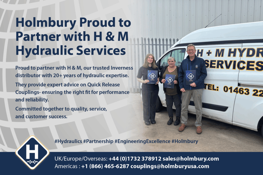 Holmbury are Proud to Partner with H&M Hydraulic Services!